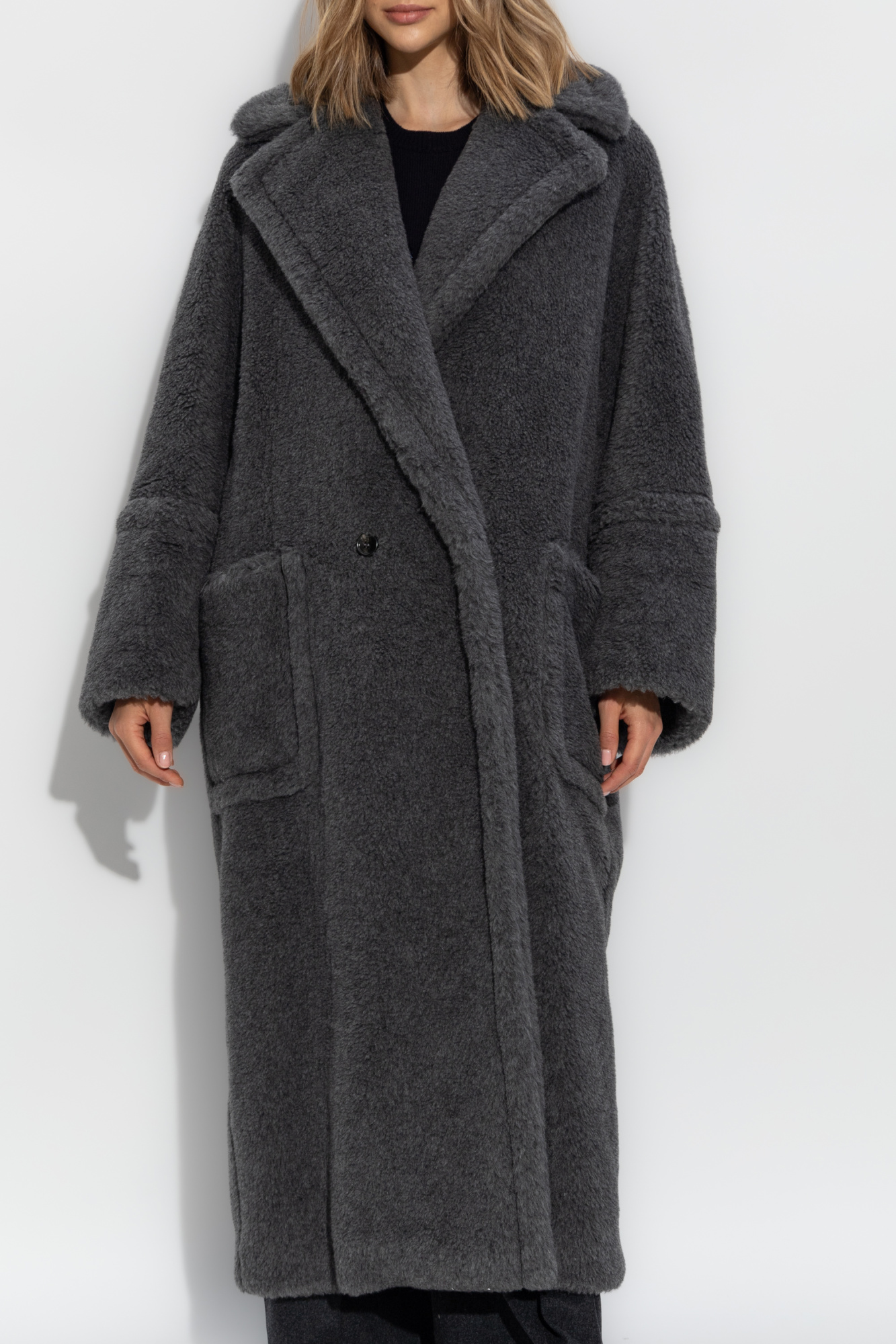 コート Max Mara SS24 Chalk jacquard cape (2414731071600 005) Max Mara Chalk Jacquard Cape | italist | REVERSIBLE